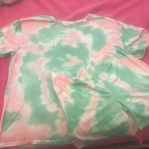 Tie Dye Two Piece Outfit